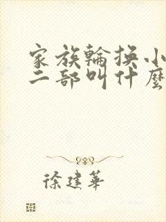 家族轮换小说第二部叫什么名字