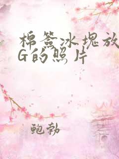 棉签冰块放入PG的照片