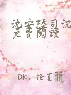 沈安陆司沉小说免费阅读