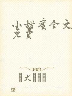 小甜蜜全文阅读免费