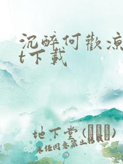 沉醉何欢凉txt下载