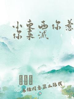 小东西你惹的火你来灭