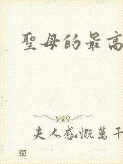 圣母的最高境界
