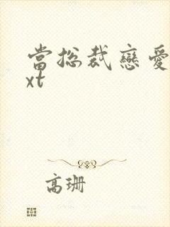 当总裁恋爱时txt