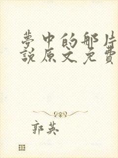 梦中的那片海小说原文免费阅读