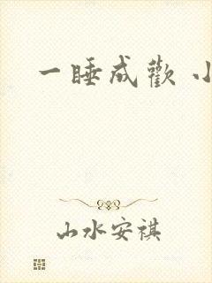 一睡成欢 小说
