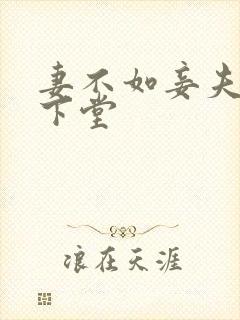 妻不如妾夫人要下堂