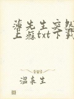 薄先生突然黏她上瘾txt下载