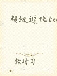 超级进化txt