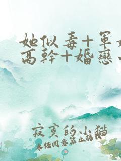 她似毒+军婚+高干+婚恋小说