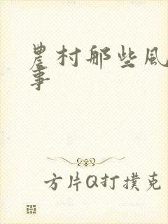 农村那些风流韵事