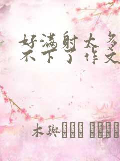 好满射太多了装不下了作文