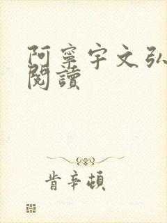 阿宁宇文弘免费阅读