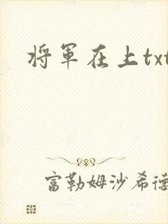 将军在上txt