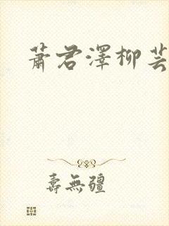 萧君泽柳芸小说