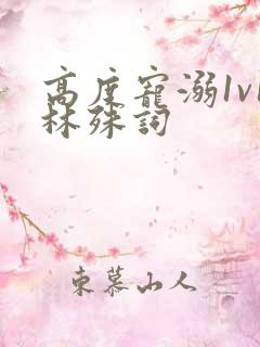 高度宠溺1v1林殊词