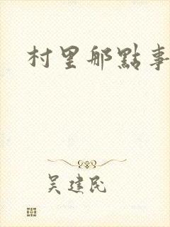 村里那点事儿