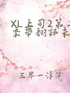 XL上司2第二季带翻译未增