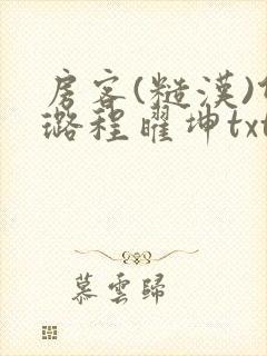 房客(糙汉)何璐程曜坤txt免费下载百度云