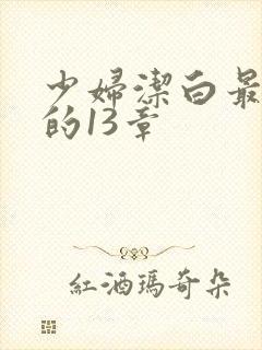 少妇洁白最刺激的13章