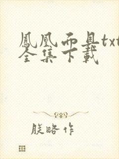 凤凰面具txt全集下载