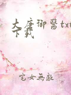 大唐御医txt下载