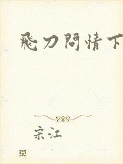 飞刀问情下载