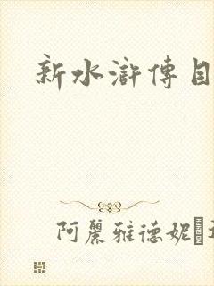 新水浒传目录