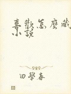 喜欢怎么藏不住小说