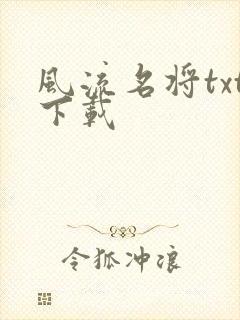 风流名将txt下载