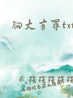 胸大有罪txt