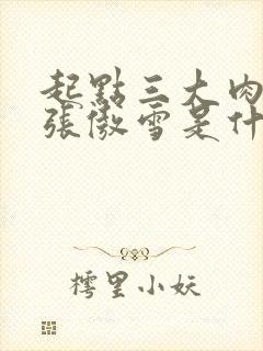 起点三大肉x器张傲雪是什么