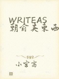 WRITEAS朝俞夹东西