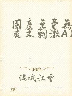 国产免费无码又爽又刺激A片小说