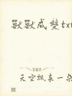 兽兽成双txt