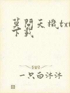 莫问天机txt下载