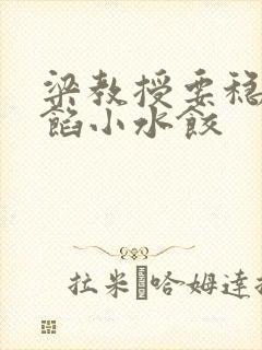 梁教授要稳住肉馅小水饺