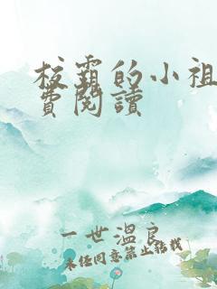 校霸的小祖宗免费阅读