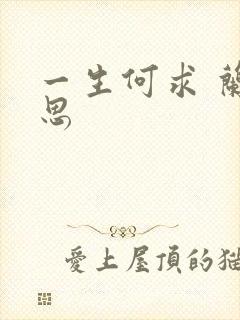 一生何求 兰思思