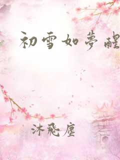 初雪如梦醒