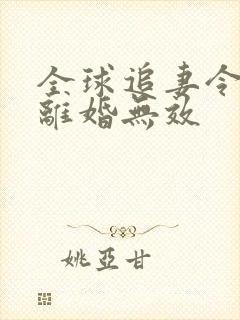 全球追妻令老婆离婚无效