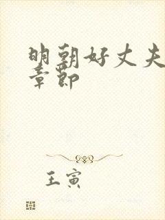 明朝好丈夫最新章节