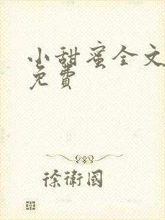 小甜蜜全文阅读免费