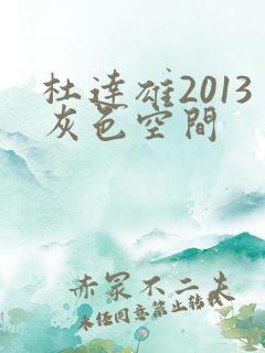 杜达雄2013灰色空间