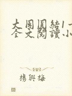 大团圆结1一6全文阅读小说