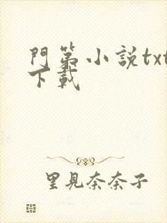 门第小说txt下载