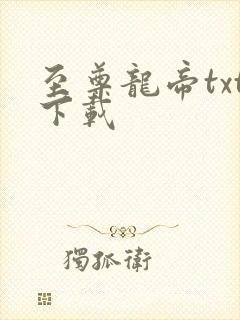 至尊龙帝txt下载