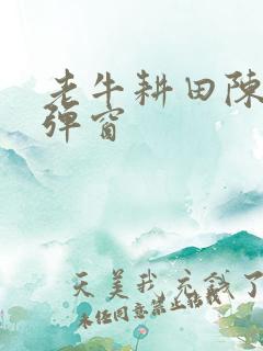 老牛耕田陈雪无弹窗