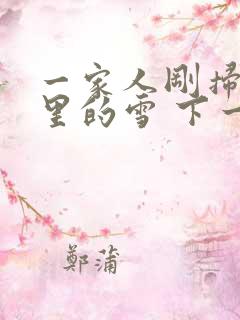 一家人刚扫完院里的雪 下一秒白干