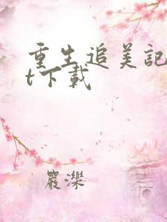 重生追美记txt下载